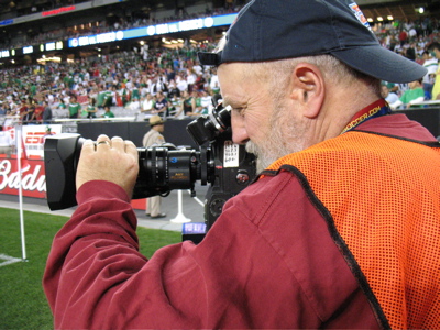 Mark shoots soccer